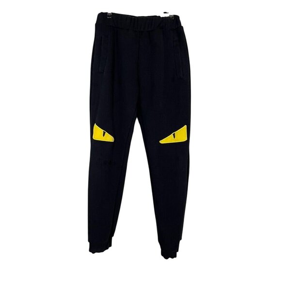 Lola Boys Sweatpants 12 Black Monster Eyes Preppy Joggers Sporty Colorful 80s - Picture 1 of 10